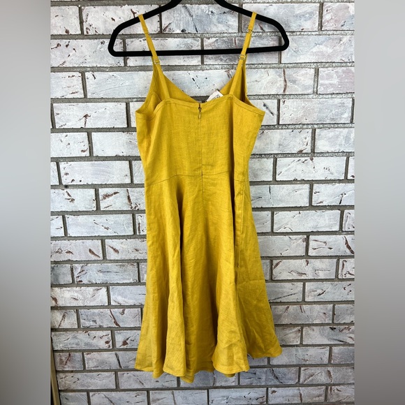 Linen Handmade Studio | Yellow Dress - Picture 5 of 5